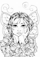 Coloring Pages Adult Girls Colouring Therapy Book Books Choose Board sketch template