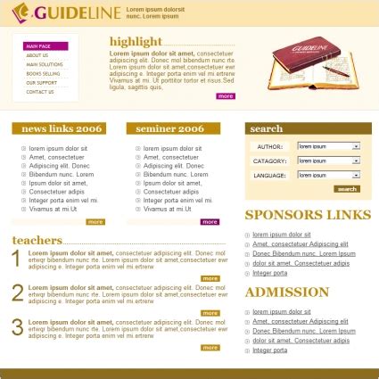 guideline template  website templates  css html js format    kb