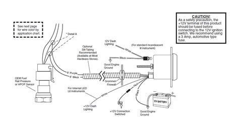 autometer fuel pressure gauge wiring diagram wiring diagram