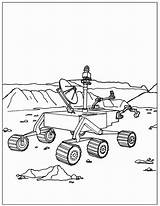 Rover Mars Coloring Template Pages sketch template