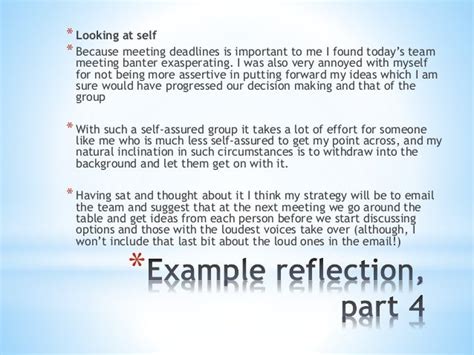 reflection tips