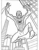 Spiderman Coloring Pages Easy Getdrawings sketch template