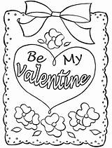Valentine Coloring Valentines Pages Card Printable Cards Heart Happy Print Color Kids Sheets Colouring Sympathy Printables Book Own Choose Board sketch template