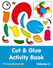 cut glue craft pages  printable   primarygames