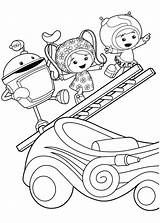 Umizoomi Coloring Team Pages Print Printable Kids sketch template