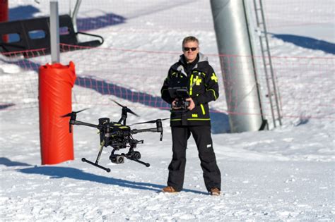 flying drone  patrol val thorens skitheworldcom