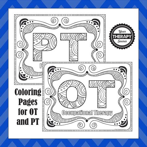 ot  pt coloring pages update added slp coloring page  therapy