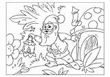 Disegno Colorear Gnomo Gnome Dwerg Zwerg Malvorlage Kleurplaat Gnomos Nain Gnomes Kleurplaten Stampare Kostenlose sketch template