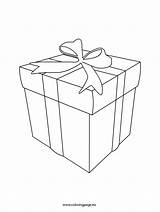 Box Gift Template Coloring Boxes Pages Sketch sketch template