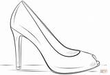 High Drawing Heels Heel Draw Coloring Shoe Shoes Easy Pages Supercoloring Step Sketch Tutorials Schuhe Da Template Sketches Read Dress sketch template