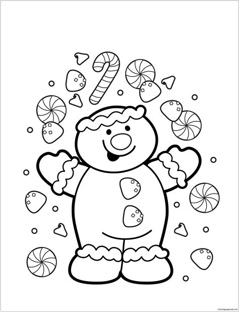gingerbread coloring pages christmas  coloring pages coloring pages  kids  adults
