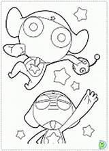 Coloring Keroro Dinokids sketch template