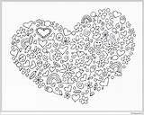 Mandala Heart Pages Coloring Color Print Coloringpagesonly sketch template