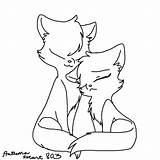 Warrior Base Cat Couple Cats Coloring Deviantart Mates Kits Pages Template Sketch sketch template