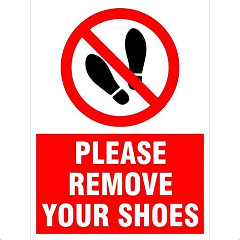 amazing sign  remove  shoes sign board amazonin office