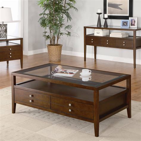 Top 30 Of Square Dark Wood Coffee Table