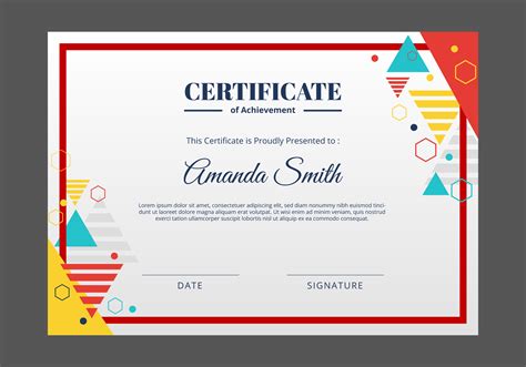 art certificate template