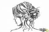 Messy Draw Bun Drawing Coloring Step Drawingnow Drawings Paintingvalley sketch template