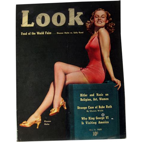 Look Magazine 1939 Eleanor Holm Cover Vintage Periodical Vintage