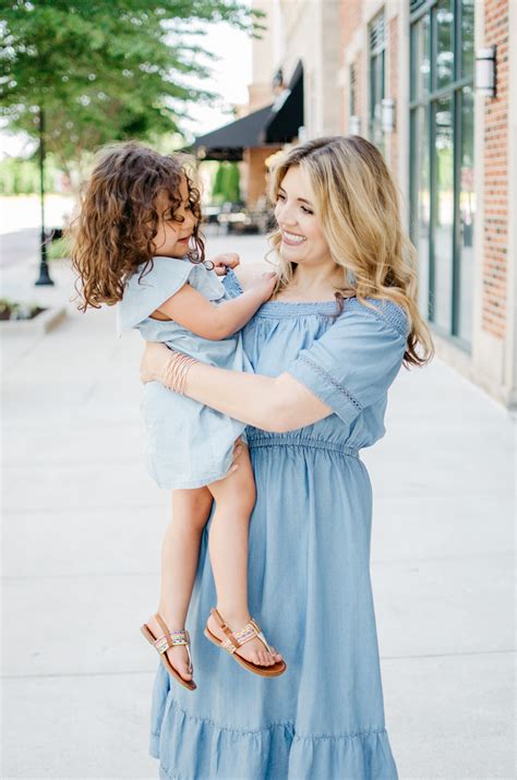 summer mommy daughter style chambray dresses by lauren m
