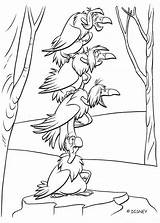 Jungle Coloring Vultures Pages Book Hellokids Print Color Online sketch template