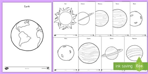 planets coloring pages teacher