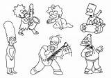 Simpsons Coloring Pages Marge Printable Print Kids Simpson Characters Book Lisa Cartoons Bart Homer Maggie Colorings Popular Post Coloringhome Play sketch template