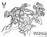 Venom Coloring Pages Spiderman Fight Printable Against Color Print Kids Bettercoloring sketch template