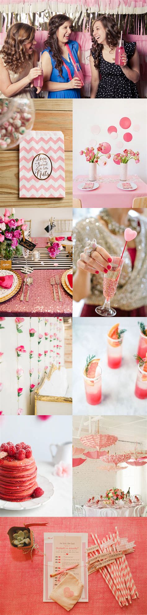 Pink Bridal Shower Inspiration Board Ultimate Bridesmaid