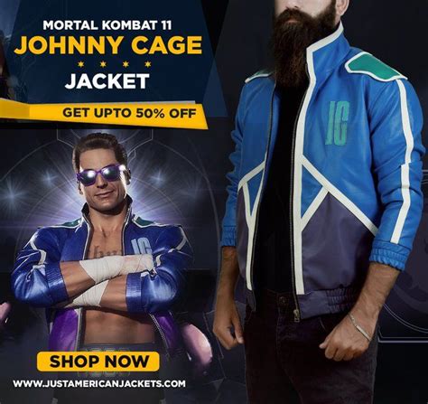 Mortal Kombat 11 Johnny Cage Jacket Just American