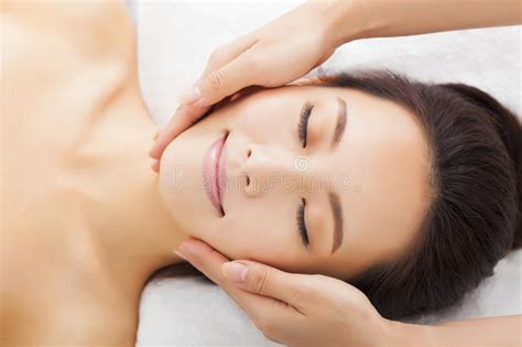 Massage Of Face For Woman In Spa Stock Image Image Of