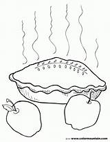 Coloring Pie Apple Template Library Clipart sketch template