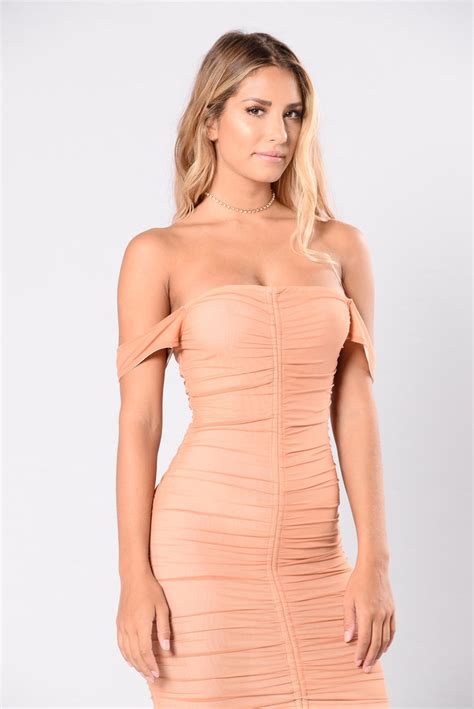 Skin Tight Dress Blush Nude Dresses Fashion Nova