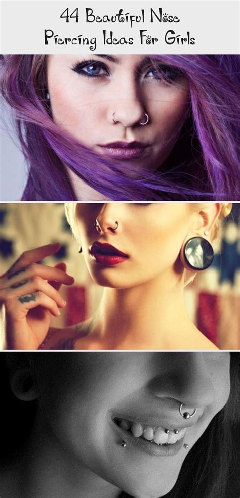 44 beautiful nose piercing ideas for girls tattoos and body art in