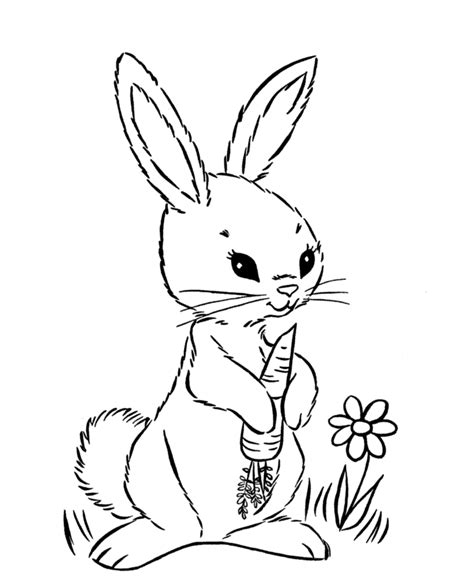 easter bunny coloring pages coloringpagesabccom