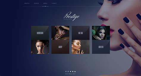 beauty salon website design  parlour services motocms
