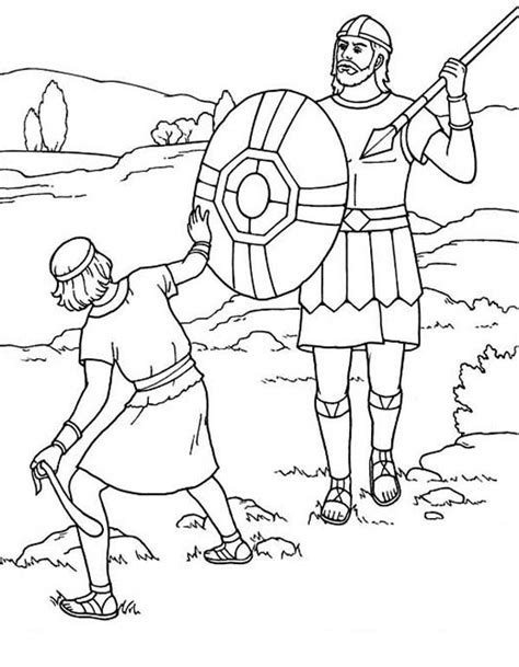 david  goliath coloring pages printable google search clip art