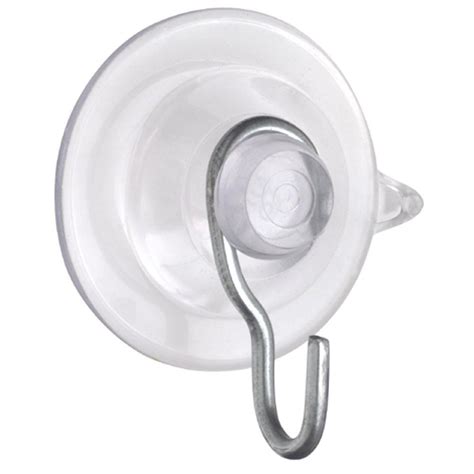 Ook 1 Lb 1 1 8 In Clear Plastic Suction Cups With Hooks 4 Pack
