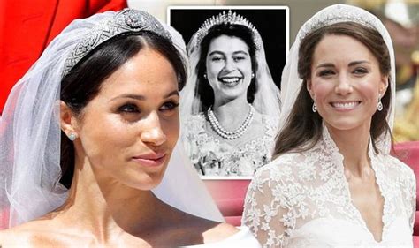 royal wedding tiaras stories of jewels worn by queen meghan markle and kate middleton