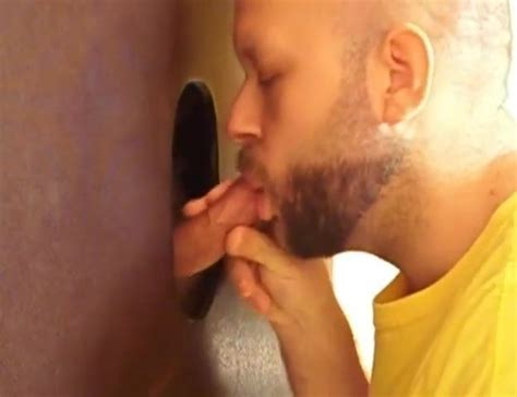 hot sucking action at the homemade glory hole 8 gay