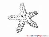 Starfish Coloring Pages Sheet Title sketch template