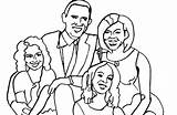 Obama Coloring Pages Michelle Barack Printable President Getcolorings Print Color Getdrawings Drawing sketch template