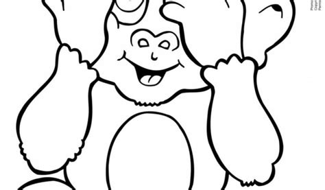 cute baby monkey coloring pages   print