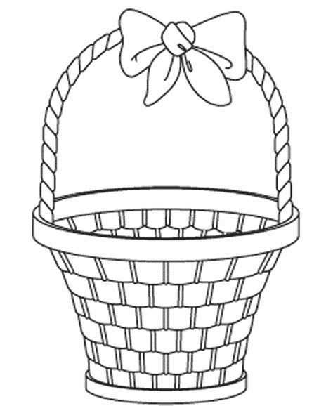 empty easter basket coloring book