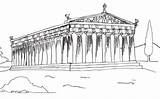 Drawing Parthenon Greece Drawings Ancient Greek Paintingvalley Level Choose Board Armorgames sketch template
