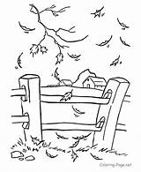 Fence Coloring Pages Picket Getcolorings sketch template