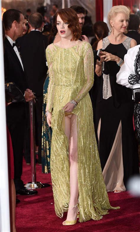 emma stone upskirt at academy awards 2015 scandalpost