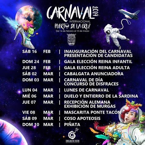 carnaval internacional del puerto de la cruz  el espacio agenda tenerife