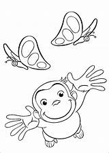 Curious George Coloring Christmas Pages Getdrawings sketch template