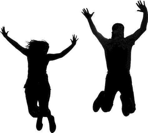 silhouette person jumping clip art silhouette people jumping